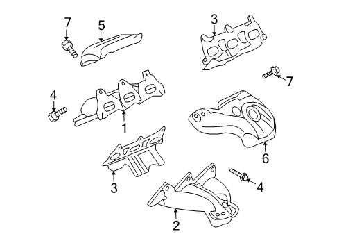 2007 Saturn Outlook Exhaust Manifold Diagram