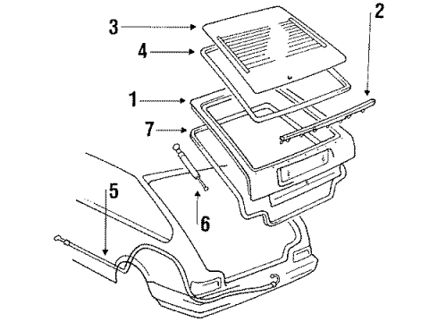 1985 Chevy Nova Lock Cylinder Diagram for 94843344