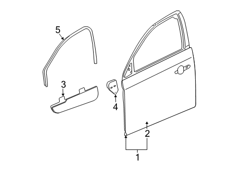 2006 Buick Lucerne Front Door Diagram