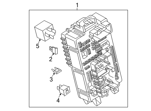 2019 Chevy Silverado 1500 LD Fuse, Tan Diagram for 88909761