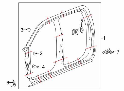 2023 Chevy Silverado 1500 Uniside Diagram