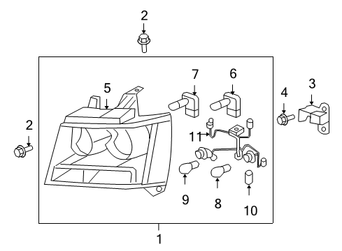2013 Chevy Tahoe Headlamps Diagram
