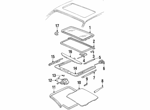 1989 Oldsmobile 98 Motor Diagram for 1644318