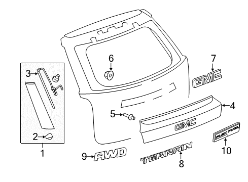 2011 GMC Terrain Emblem, Lower Diagram for 22764289