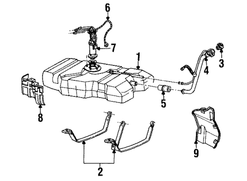 1992 Oldsmobile Custom Cruiser Fuel Supply Diagram