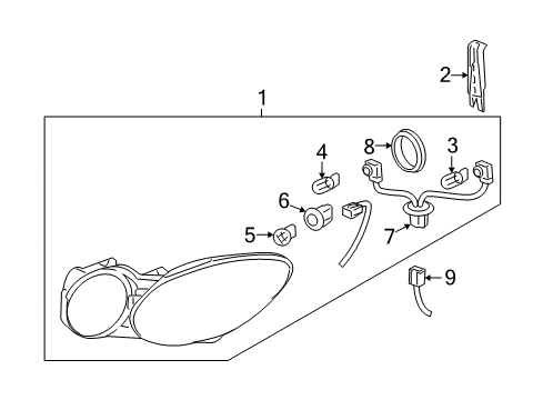 2005 Buick LaCrosse Headlamps Diagram