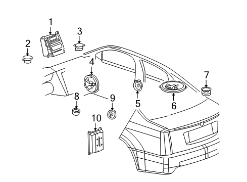 2005 Cadillac STS Sound System Diagram