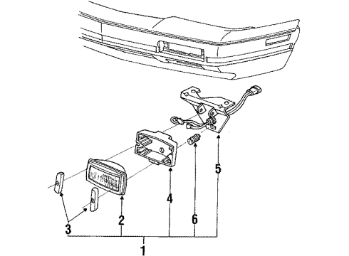 1991 Oldsmobile Cutlass Calais Fog Lamps Diagram