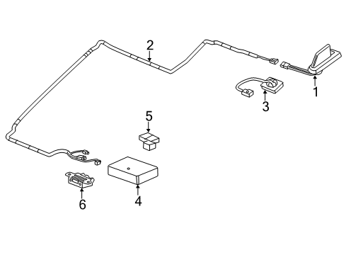 2016 Chevy Silverado 2500 HD Communication System Components Diagram