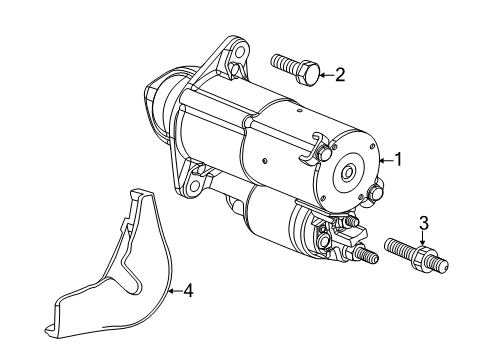 2014 Chevy Cruze Starter Diagram for 55576980