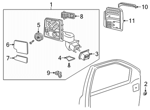 2020 GMC Sierra 2500 HD Automatic Temperature Controls Diagram 1 - Thumbnail