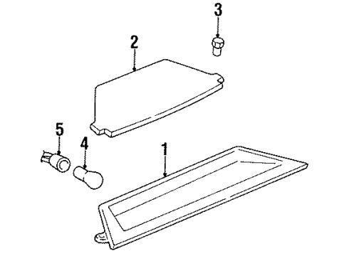 1999 Oldsmobile Aurora High Mount Lamps Diagram