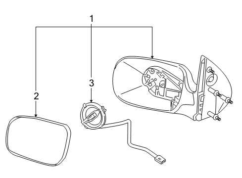 2005 Saturn Relay Outside Mirrors Diagram