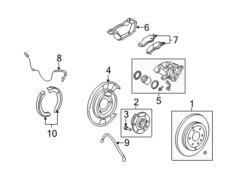 2015 Chevy Traverse Rear Cable Diagram for 25878572