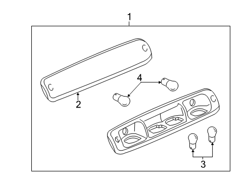 2010 Chevy Silverado 2500 HD High Mount Lamps Diagram