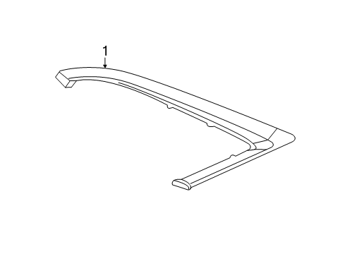 2018 Cadillac CT6 Exterior Trim - Quarter Panel Diagram