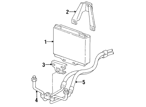 1988 GMC C2500 Oil Cooler  Diagram 1 - Thumbnail
