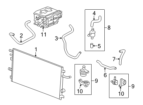 2009 Cadillac Escalade Pump Assembly Diagram for 25880378