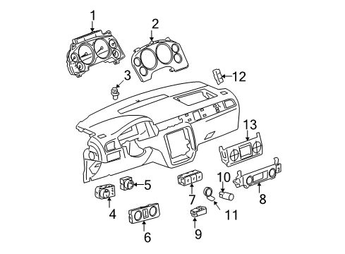 2010 Chevy Silverado 1500 Driver Information Center Diagram