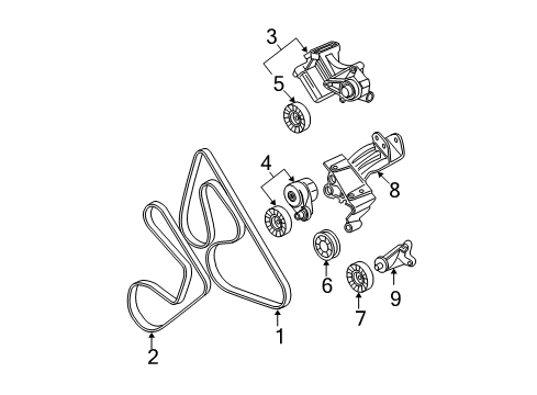 2004 Chevy Monte Carlo Serpentine Belt Diagram for 12588410