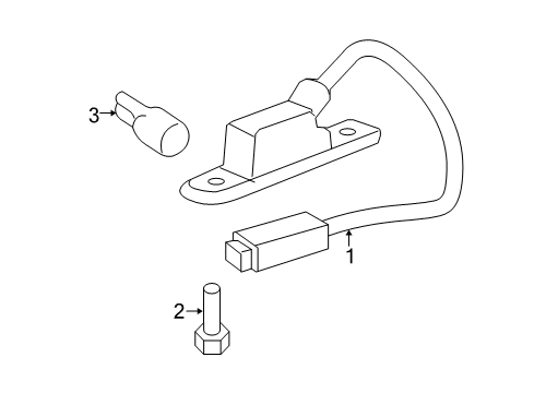 2008 Saturn Aura License Lamps Diagram