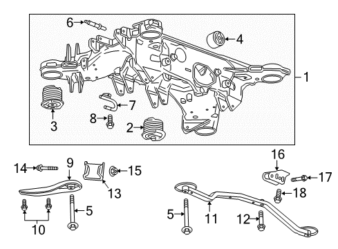2020 Cadillac CT6 Hanger Diagram for 23376638