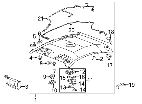 2008 Pontiac G5 Sunroof Diagram