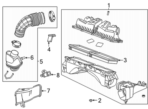 2021 Cadillac CT5 Air Intake Diagram