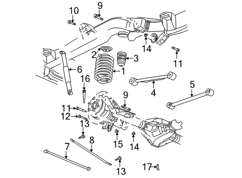 2005 Buick Rainier Mount Bolt, Front Diagram for 11516873