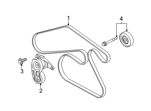 2009 Chevy Equinox Belts & Pulleys, Maintenance Diagram 2 - Thumbnail