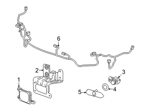 2021 Buick Envision Bumper & Components - Front Diagram