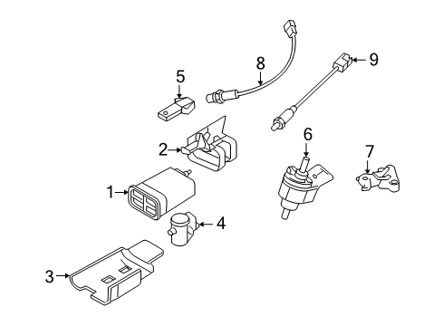2010 Pontiac G3 Emission Components Diagram