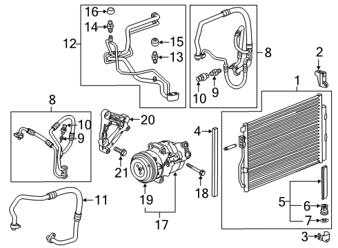 2018 Chevy Sonic Clutch Diagram for 42783862