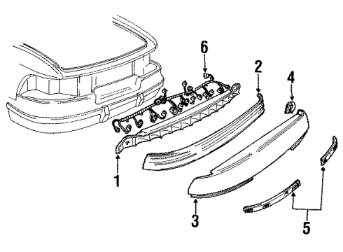 1988 Buick Reatta Combination Lamps Diagram