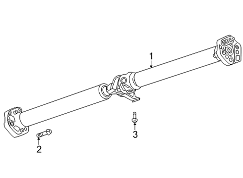 2022 Cadillac CT5 Drive Axles - Rear Diagram