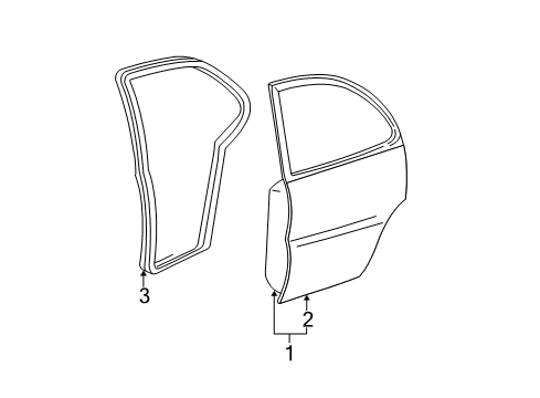 2007 Chevy Impala Rear Door Diagram