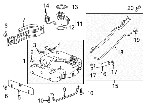 2022 Buick Enclave Fuel System Components Diagram