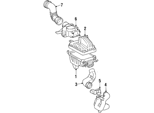 1988 Chevy Nova Air Mass Sensor Diagram for 94845282