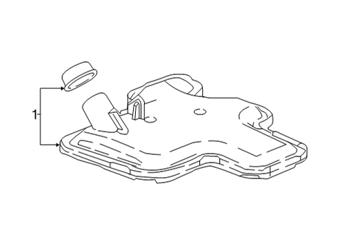2022 Cadillac XT5 Transaxle Parts Diagram