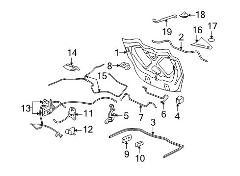 2007 Saturn Sky Trunk Lid Diagram