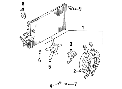 1990 GMC C3500 Cooling System, Radiator, Water Pump, Cooling Fan Diagram 6 - Thumbnail