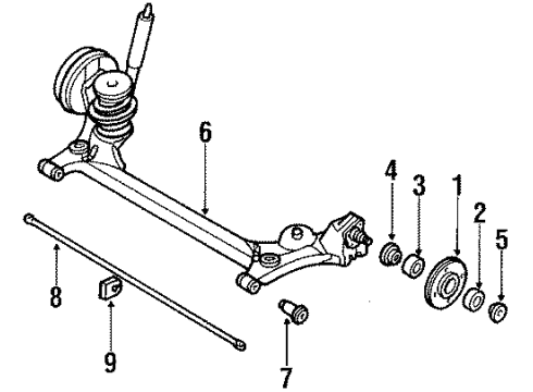 1989 Pontiac LeMans Bushing Diagram for 90189050