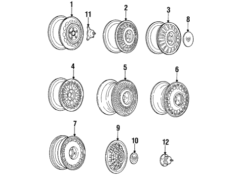 1990 Cadillac Eldorado Wheels Diagram