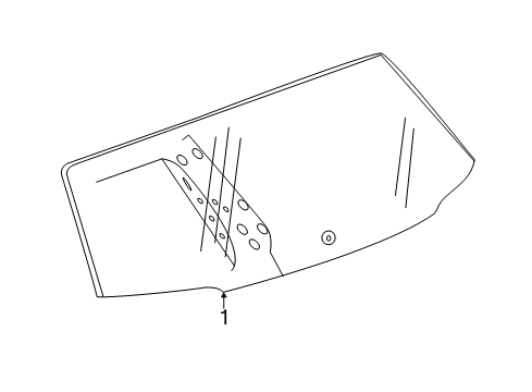 2018 GMC Terrain Lift Gate Glass, Rear Diagram for 84341191