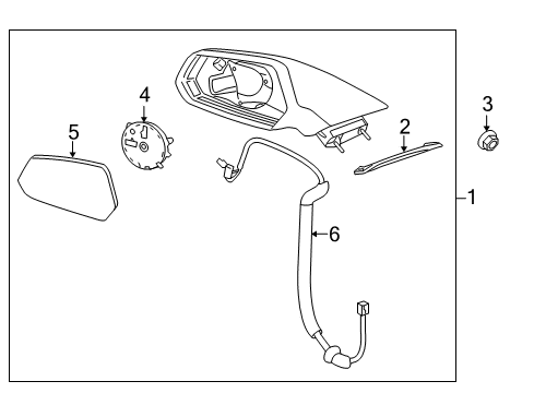 2014 Chevy Camaro Outside Mirrors Diagram