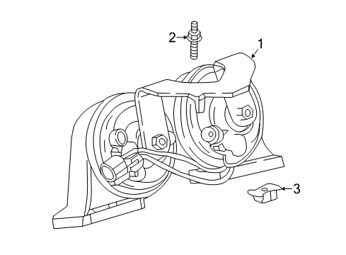 2017 Cadillac CTS Horn Diagram 1 - Thumbnail