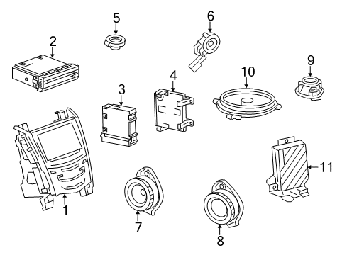 2013 Cadillac ATS Sound System Diagram