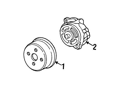 1994 Pontiac Grand Am Belts & Pulleys Diagram
