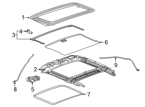 2022 Chevy Camaro Sunroof Diagram