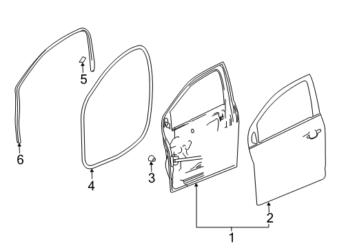2013 Chevy Spark Front Door Diagram